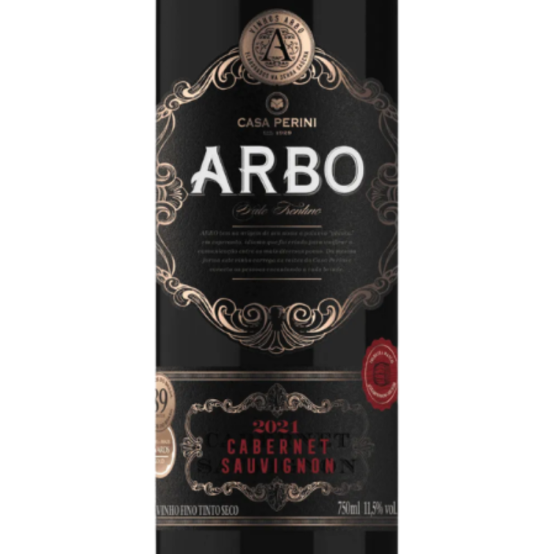 Vinho Tinto Arbo Cabernet Sauvignon Casa Perini 750ml - Image 2