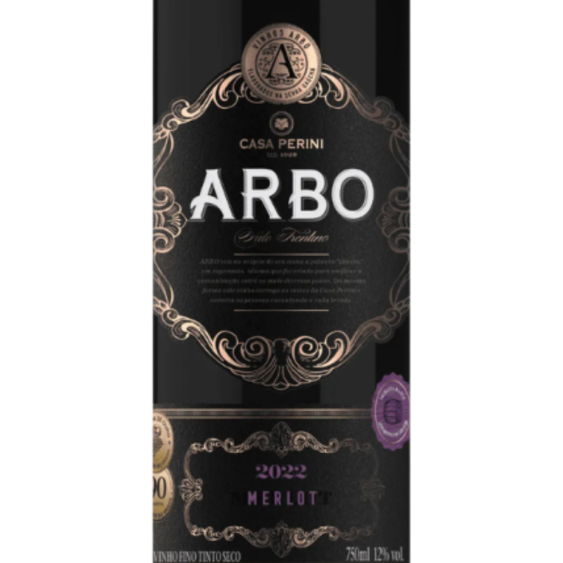 Vinho Tinto Arbo Merlot Casa Perini 750ml - Image 2
