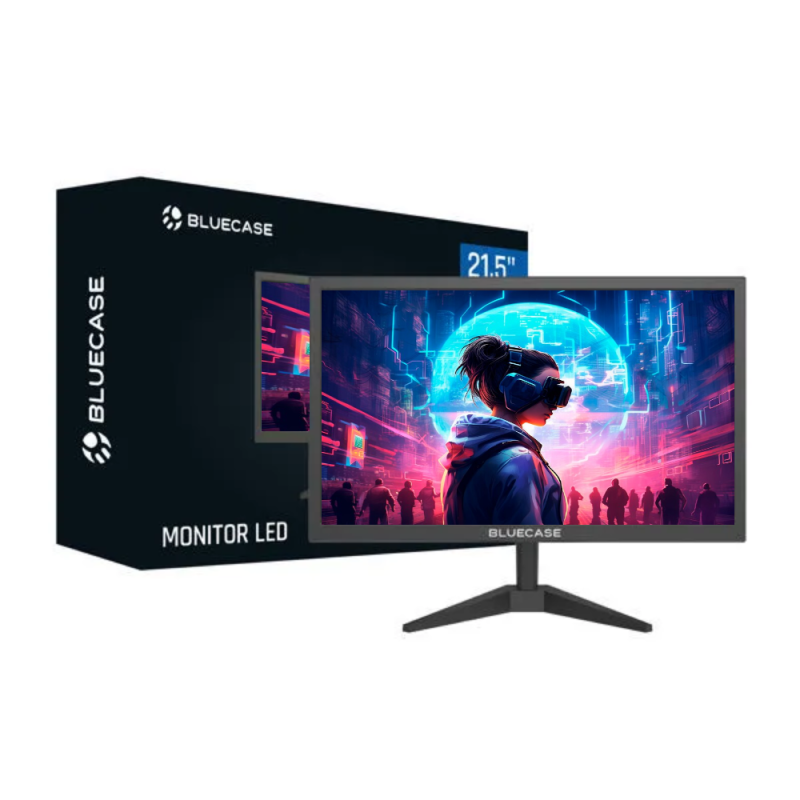 Monitor 19" LED Preto Bluecase - 75Hz, Widescreen 16:9, WCGA, HDMI, VGA, VESA - Image 5