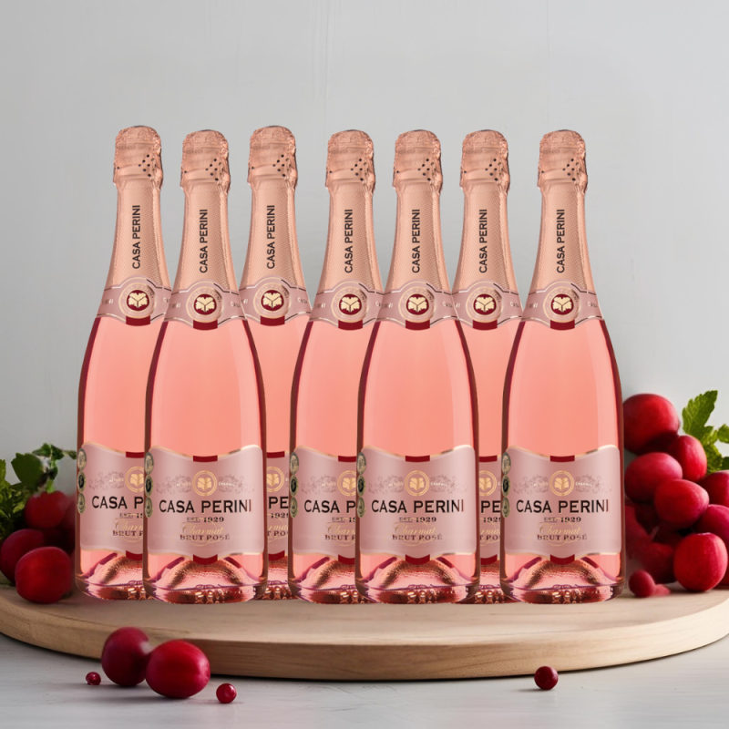 Balde Espumante Brut Rose Casa Perini 7 UN 750ml - Image 2