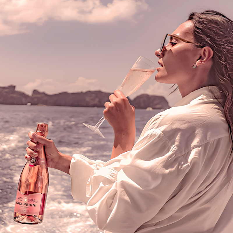 Balde Espumante Brut Rose Casa Perini 7 UN 750ml - Image 5