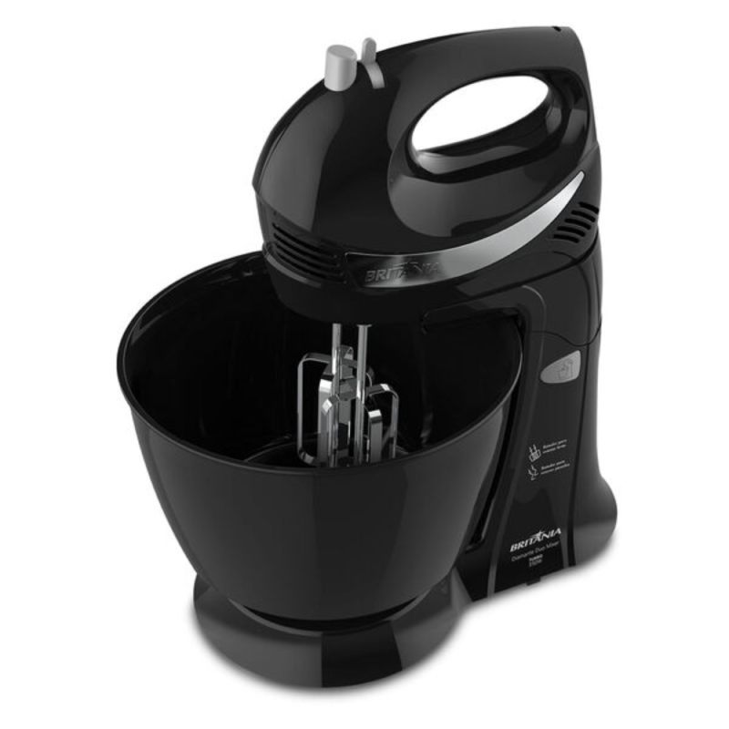 Batedeira Britânia Diamante Duo Mixer Turbo PR 4,3L 350W 127V - Image 2
