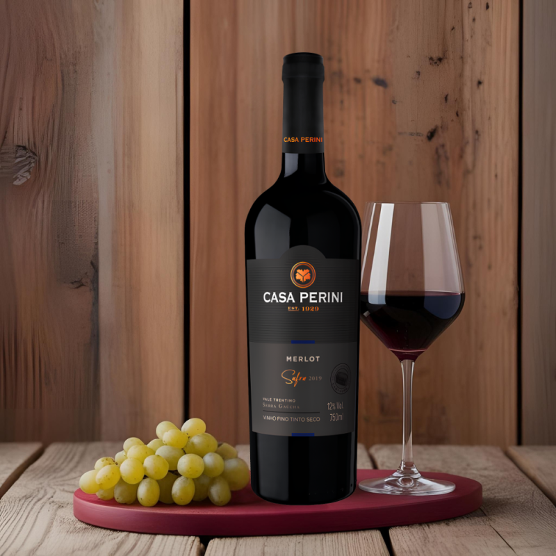 Vinho Tinto Merlot Casa Perini 750ml - Image 3