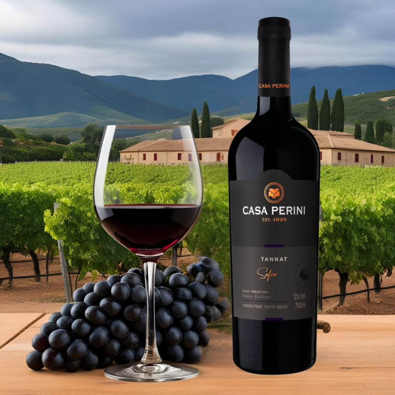 Vinho Tinto Tannat Casa Perini 750mL - Image 3
