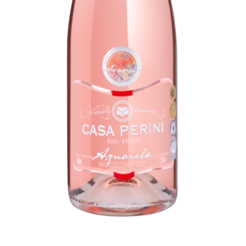 Espumante Aquarela Moscatel Rosé Casa Perini 750ml - Image 2