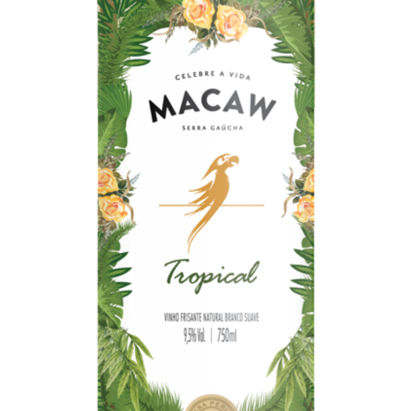 Vinho Branco Frisante Macaw Tropical Casa Perini 750ml - Image 2