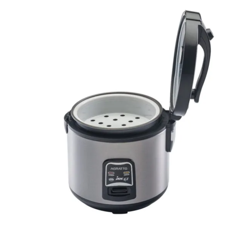 Panela Eletrica Agratto Com Visor De Vidro Inox 6 Xicaras - Image 2