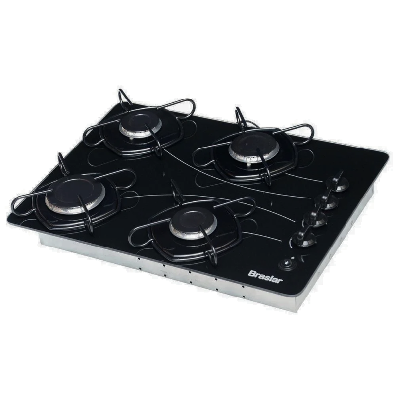 Cooktop a gas Braslar Pop 4 bocas Mesa de vidro - Image 2