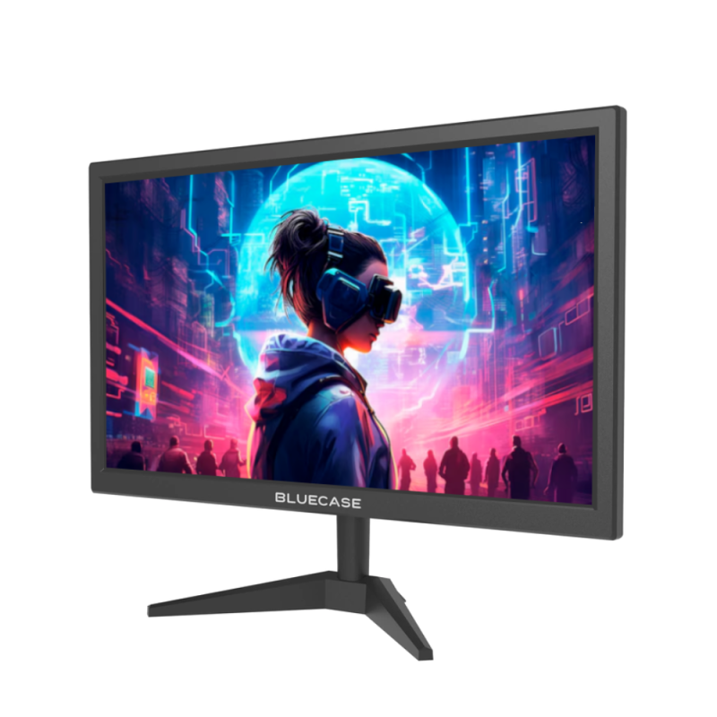 Monitor 19" LED Preto Bluecase - 75Hz, Widescreen 16:9, WCGA, HDMI, VGA, VESA - Image 2