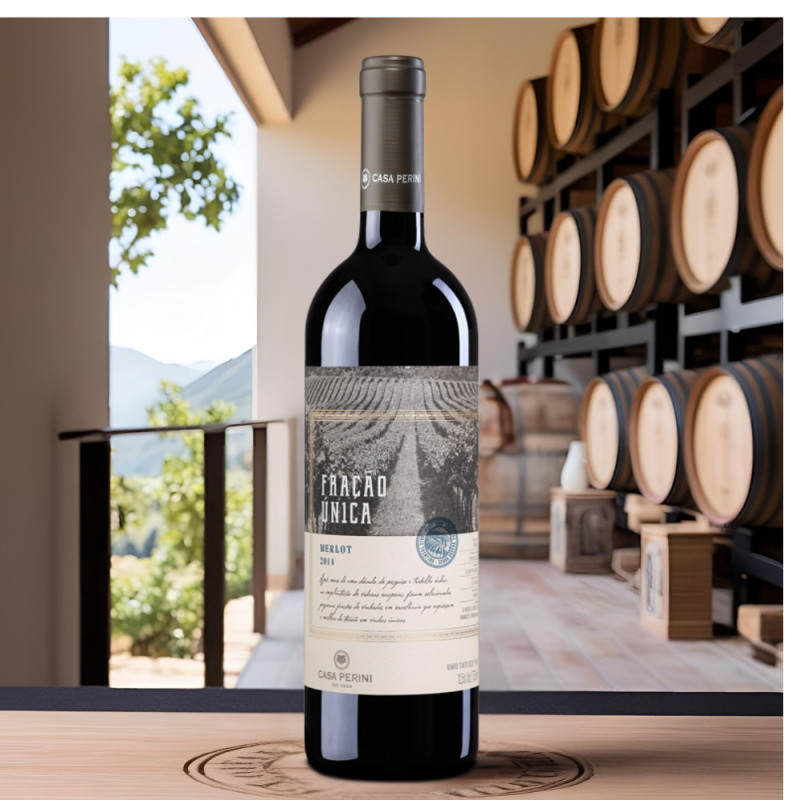 Vinho Tinto  Fração Única Merlot Casa Perini 750ml - Image 3