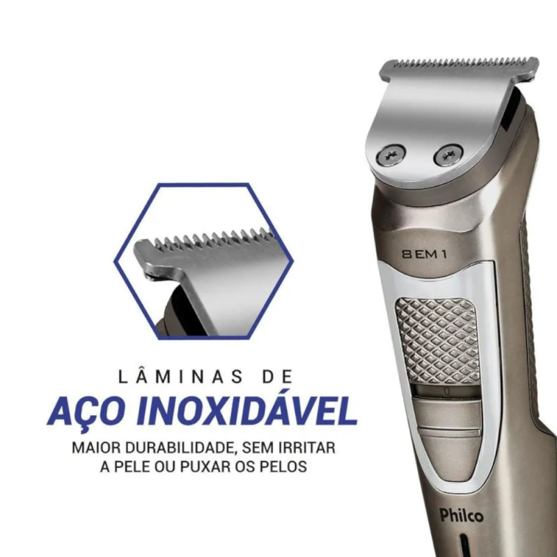 Aparador de Pelos Philco Multigroom 8 em 1 PAP16 Bivolt - Image 3