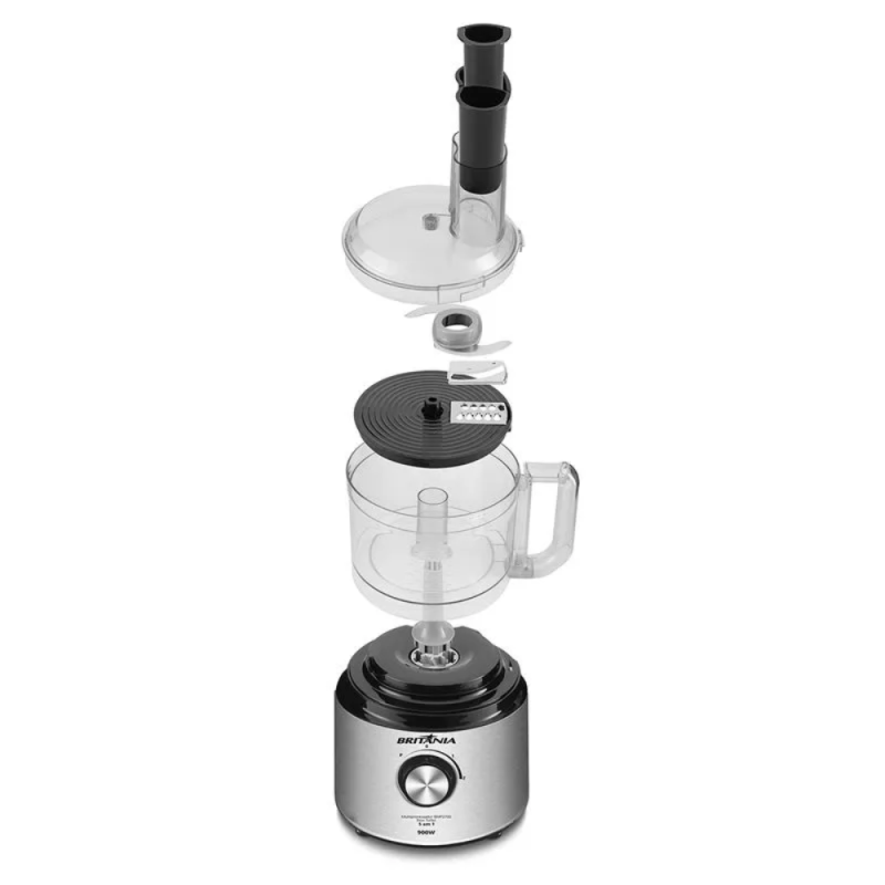 Multiprocessador Britânia BMP2700P 5 em 1 Inox Turbo 900W 220V - Image 4