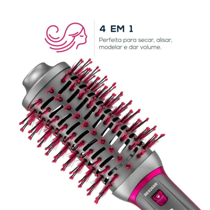 Escova Secadora Britânia 4 em 1 BES26SR Bivolt - Modeladora e Alisadora - Image 4