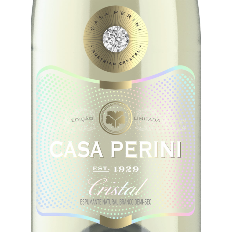Espumante Branco Cristal Demi-Sec Casa Perini 750ml - Image 2