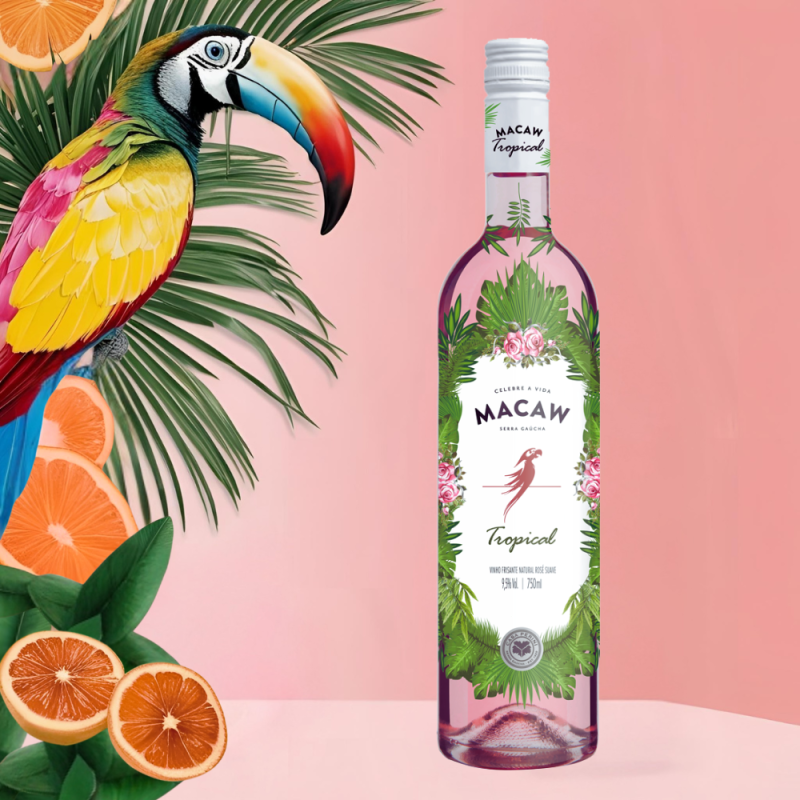 Vinho Rose Frisante Macaw Tropical Casa Perini 750ml - Image 3