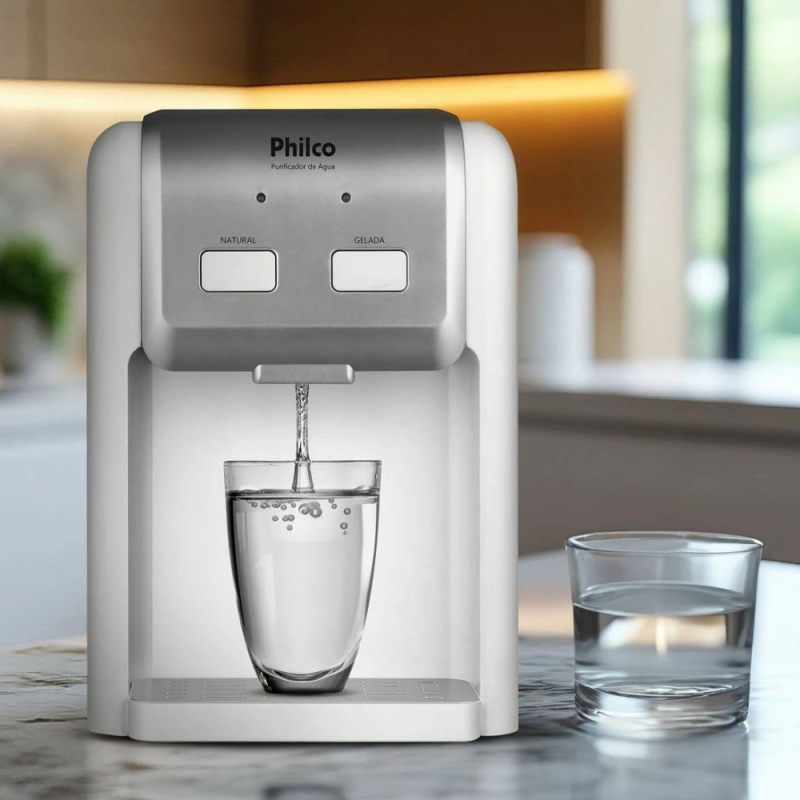 Purificador de Água Philco PPU11B Água Natural e Gelada Cinza Bivolt - Image 4