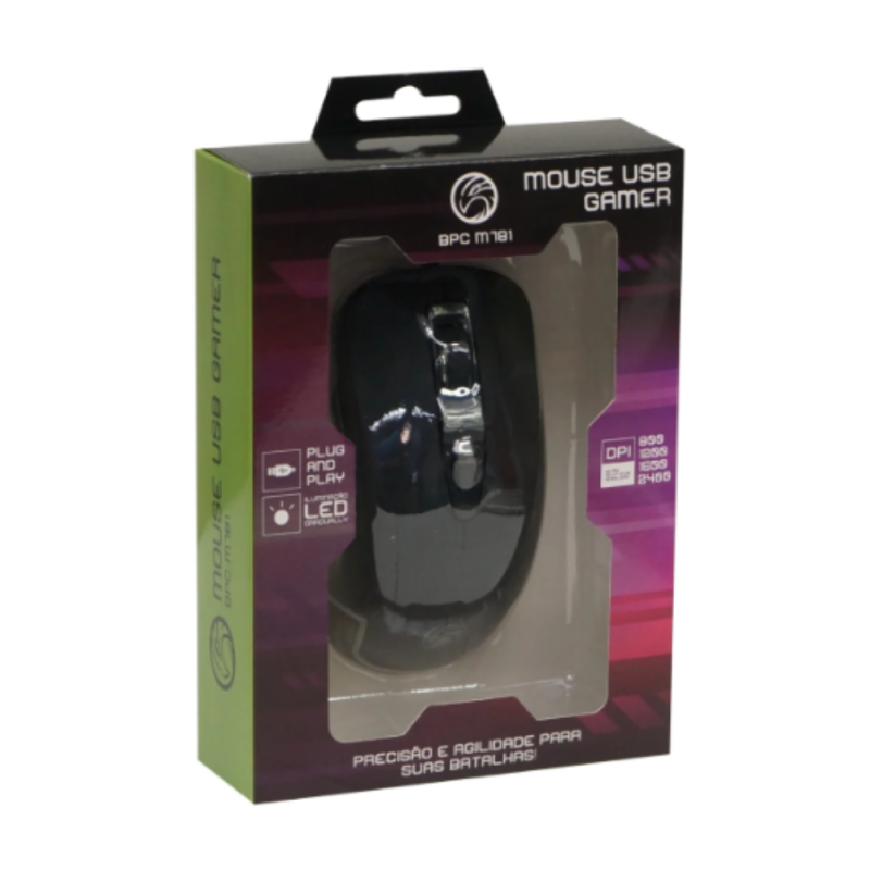 MOUSE USB GAMER BPC-M781 C/ ILUMINACAO LED GRADUAL (DPI:2400) - Image 2