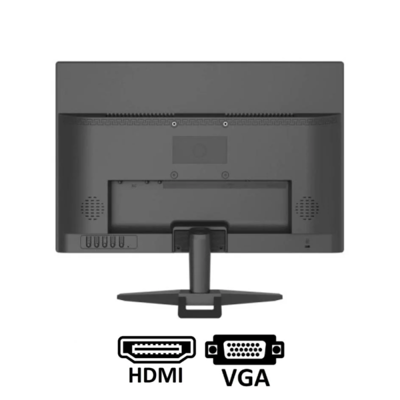 Monitor 19" LED Preto Bluecase - 75Hz, Widescreen 16:9, WCGA, HDMI, VGA, VESA - Image 4