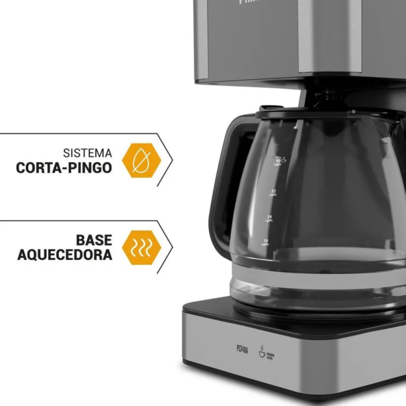 Cafeteira Philco PCF40A 40 Cafezinhos 1,50L 950W 127V - Image 5