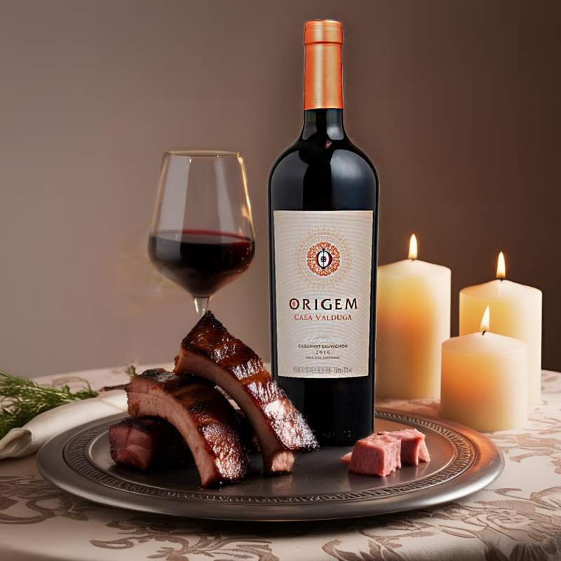 Vinho Meio Seco Origem Elegance Cabernet Casa Valduga 750ml - Image 5