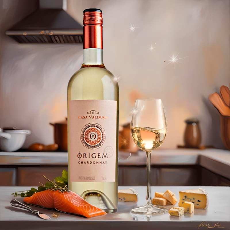 Vinho Branco Origem Chardonnay Casa Valduga 750ml - Image 4