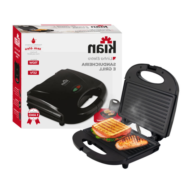Sanduicheira Grill KIAN 127V Antiaderente 750W - Image 2