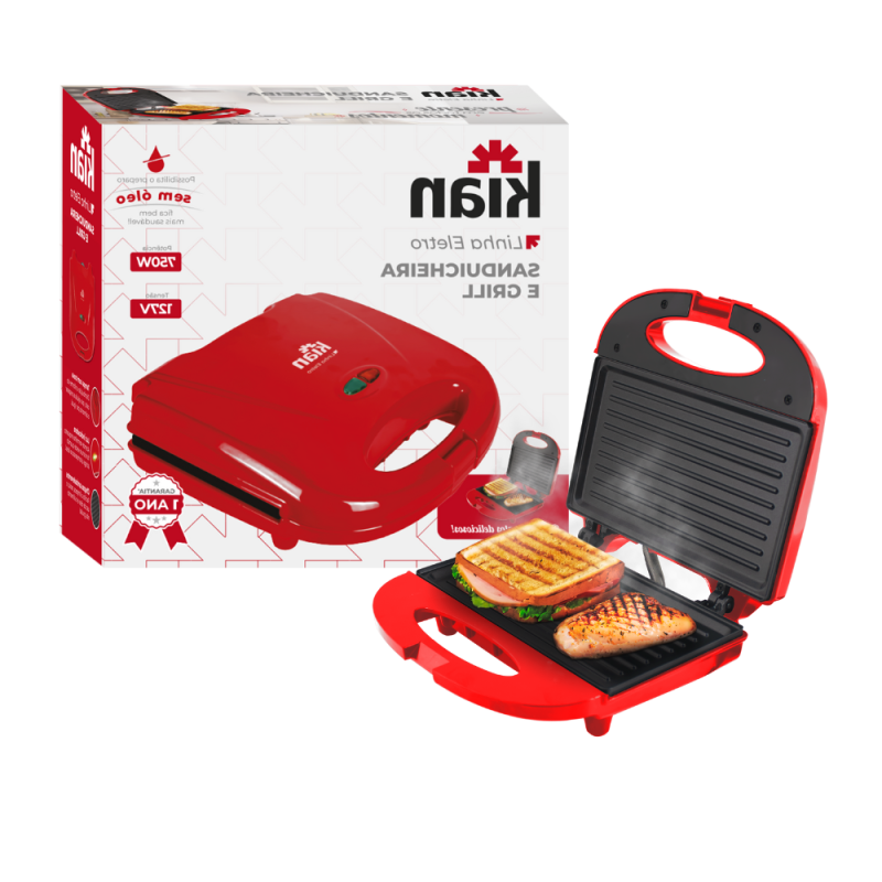 Sanduicheira Grill KIAN 127V Antiaderente 750W - Image 6