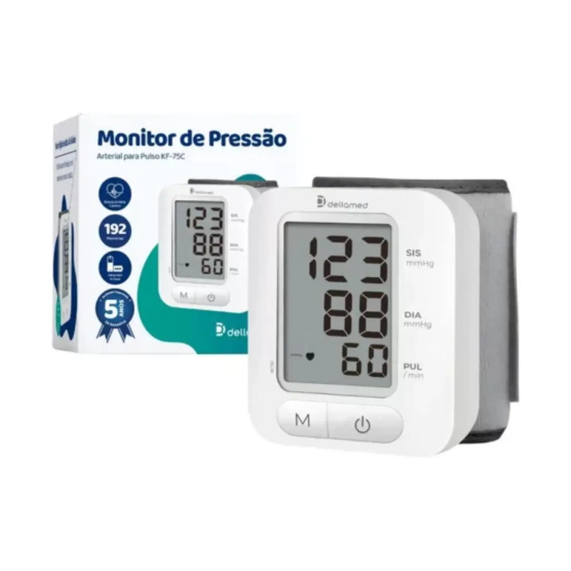 Monitor de Pressão Dellamed KF-75C Digital de Pulso - Image 5