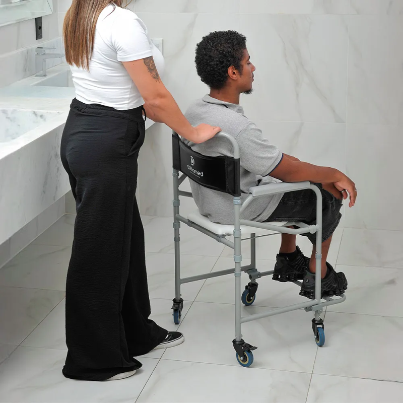 Cadeira De Banho Dellamed Higienização D30 Até 100kg - Image 6