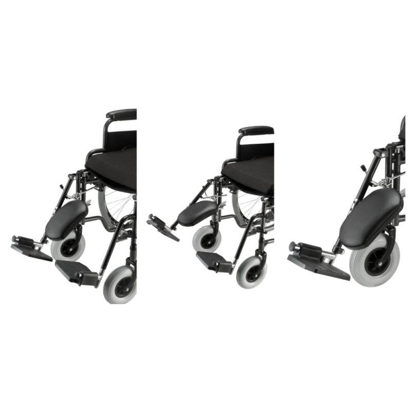 Cadeira de Rodas D400  Dellamed T46 Dobrável em Aço carbono - Image 8