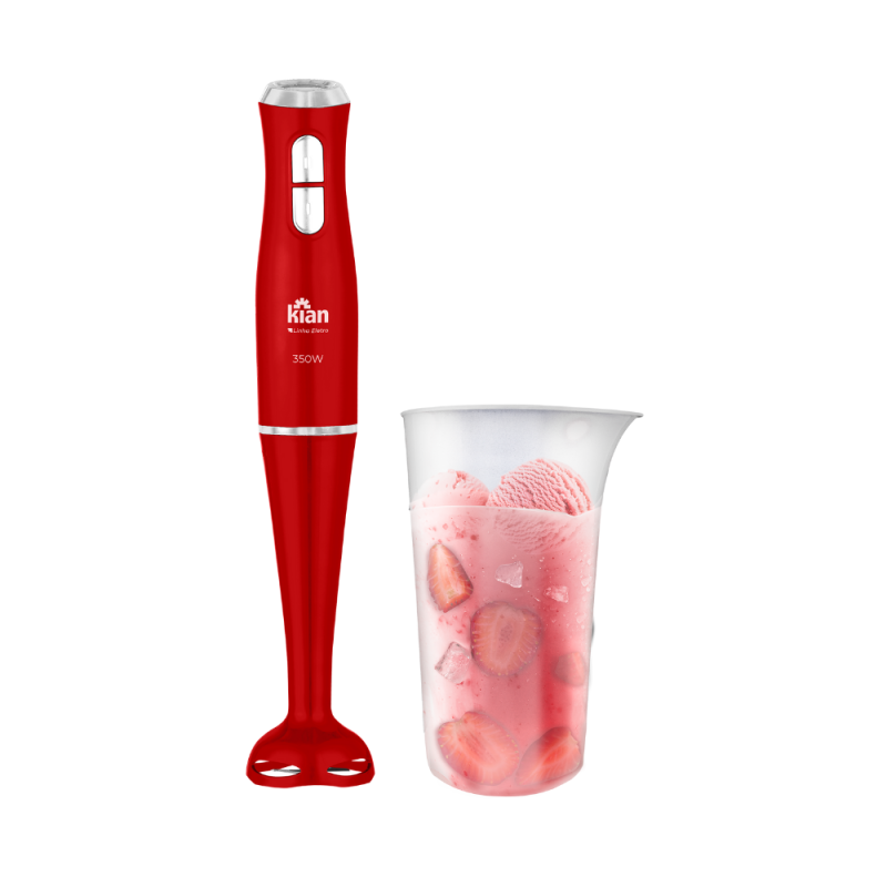 Mixer KIAN 2 Velocidade 350W com copo 700ml 127V Vermelho
