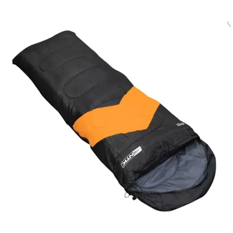Saco de Dormir Solteiro Viper Térmico Preto Laranja Nautika