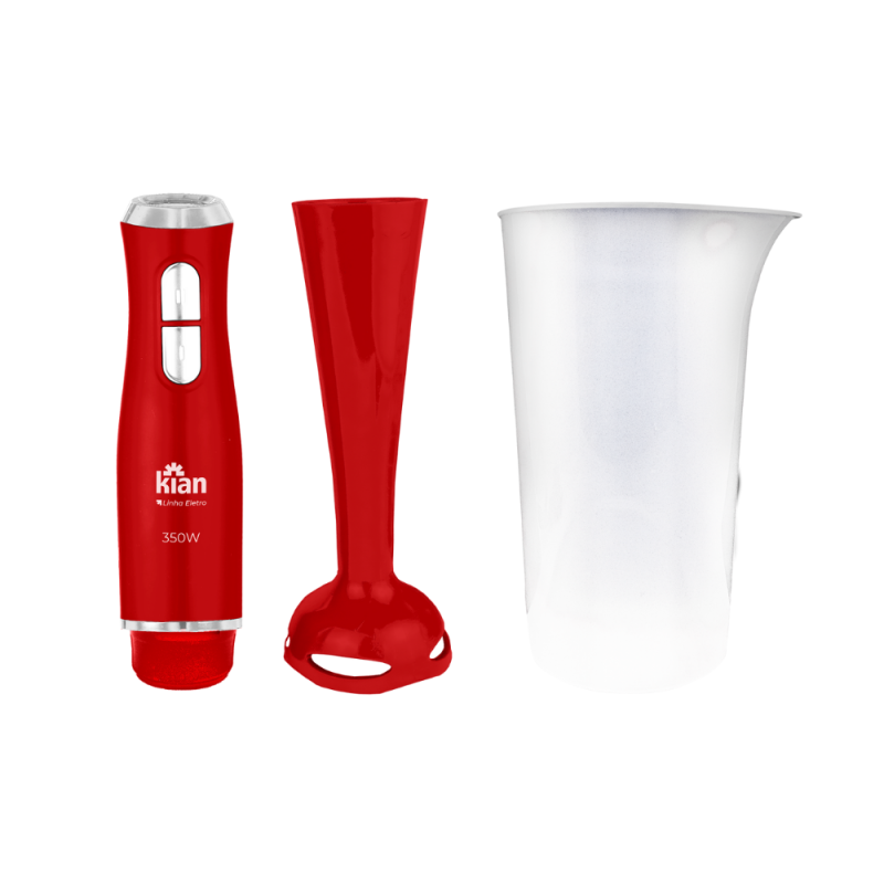 Mixer KIAN 2 Velocidade 350W com copo 700ml 127V Vermelho - Imagem 2