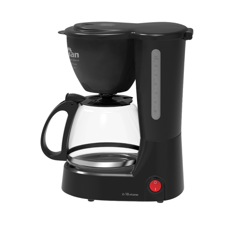 Cafeteira Elétrica KIAN 18 Xícaras Preta 600Ml Cf-102 127V - Imagem 2