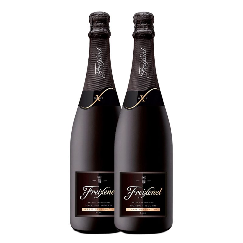 kit 2x Espumante Cava Freixenet Cordon Negro Brut 750ml