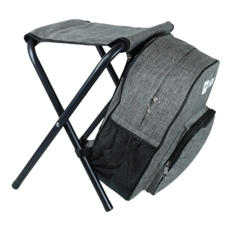 Banqueta com Mochila NTK Spacio Compacta Estrutura de Aço Cinza - Imagem 3