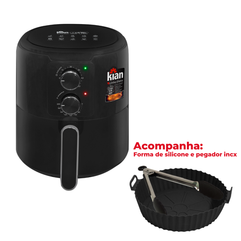 Fritadeira Air Fryer KIAN AF-103 Turbo 127V 4,2L - Imagem 3