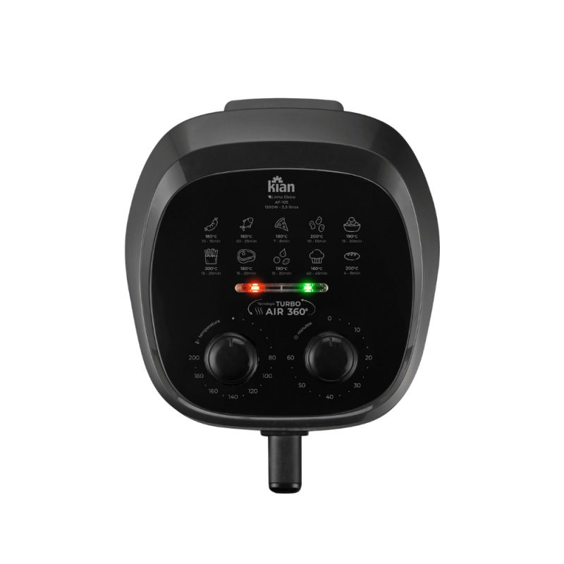 Fritadeira Elétrica Air Fryer KIAN AF105 127V 3,5L 1200W - Imagem 3