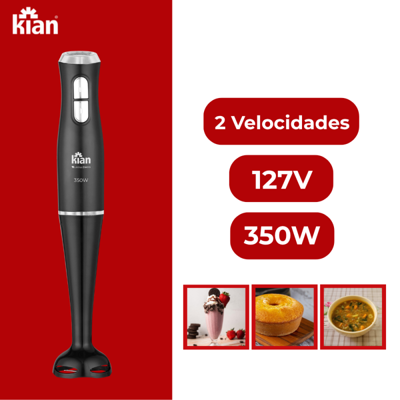 Mixer KIAN 2 Velocidade 350W com copo 700ml 127V Preto - Imagem 4