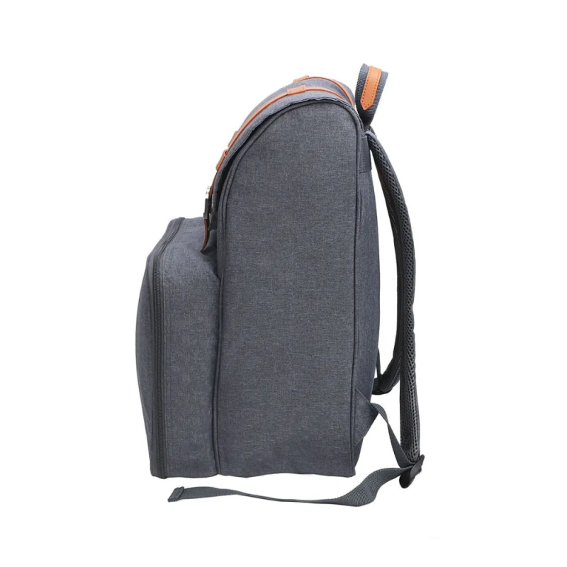 Mochila Termica Cooler Picnic Park NTK Kit RPET 300D Azul - Imagem 4
