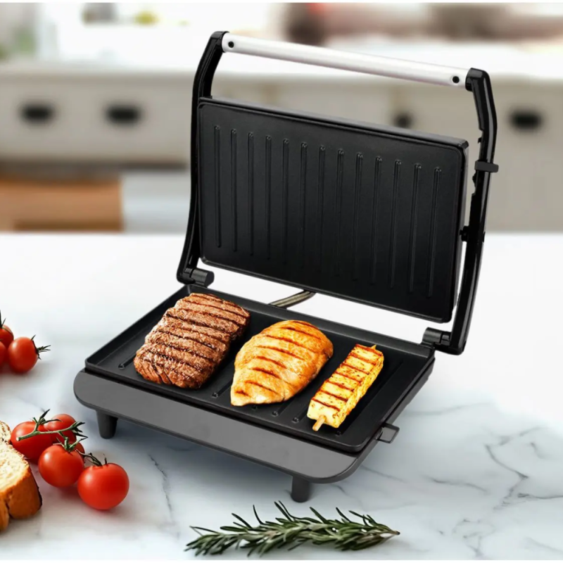 Grill Kian Panini Elétrico Inox 127V Preto 1200W - Imagem 5
