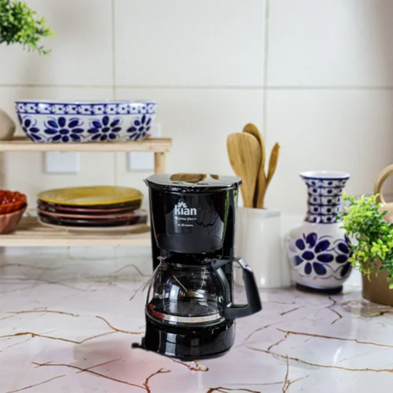 Cafeteira Elétrica KIAN 18 Xícaras Preta 600Ml Cf-102 127V - Imagem 5