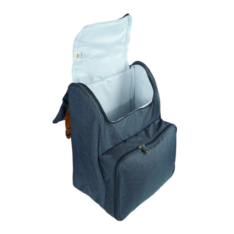 Mochila Termica Cooler Picnic Park NTK Kit RPET 300D Azul - Imagem 5