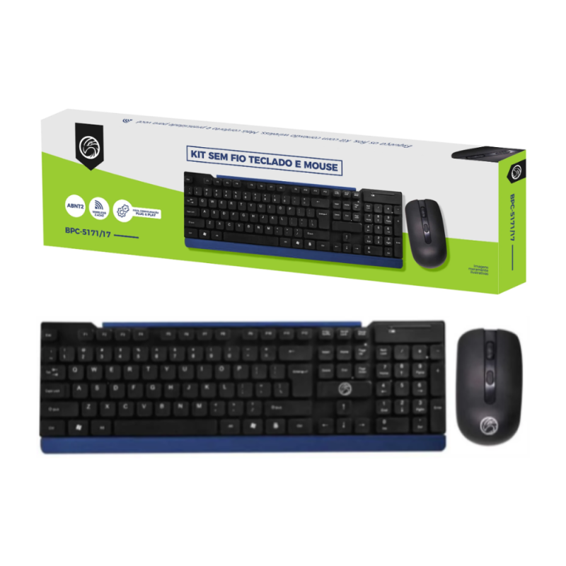Kit Teclado e Mouse sem fio BPC-5271/17 - Imagem 3