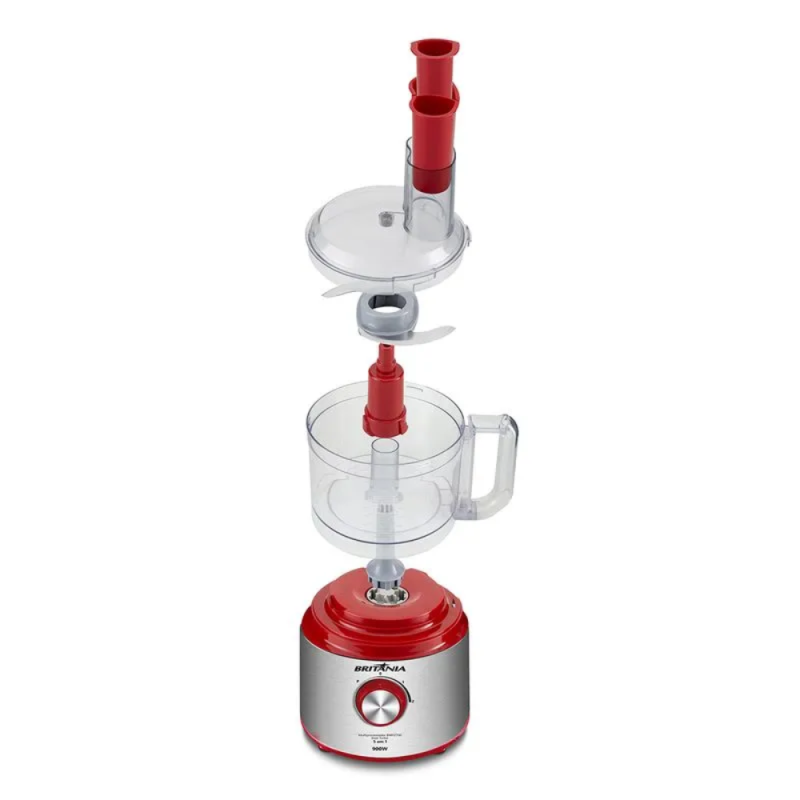 Multiprocessador Britânia BMP2700V 5 em 1 Inox Turbo 900W 220V