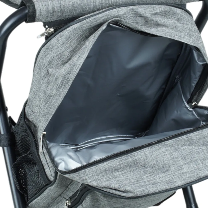 Banqueta com Mochila NTK Spacio Compacta Estrutura de Aço Cinza - Imagem 9