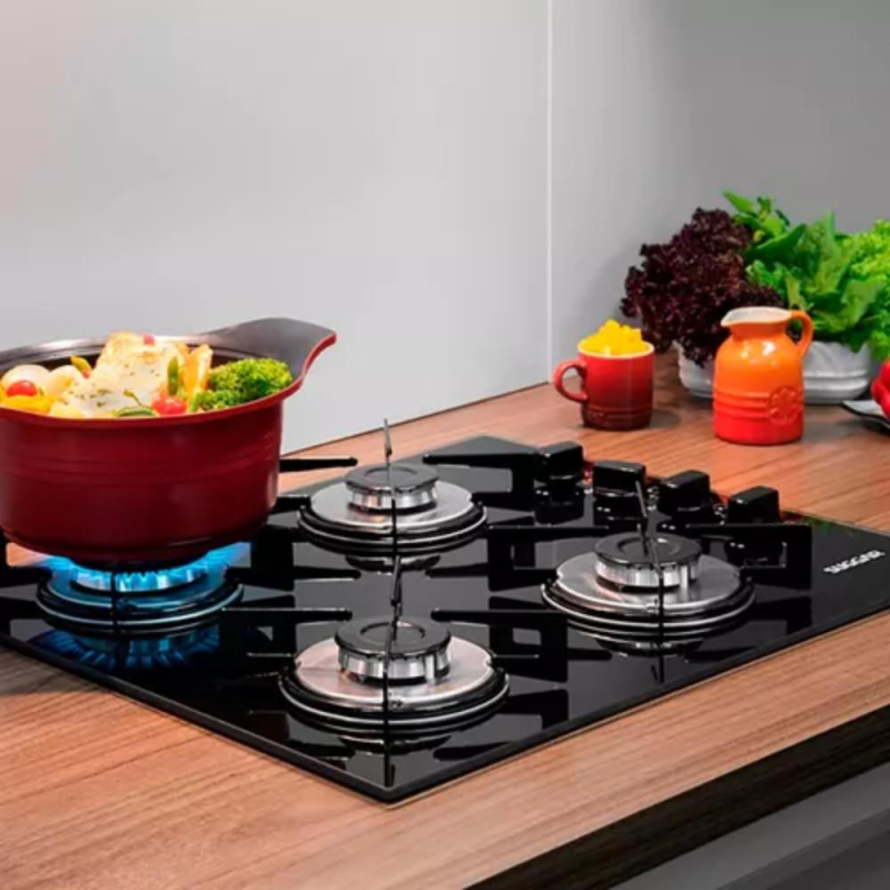 Fogão Cooktop Suggar Esmaltado 4 bocas VP a gas - Imagem 5