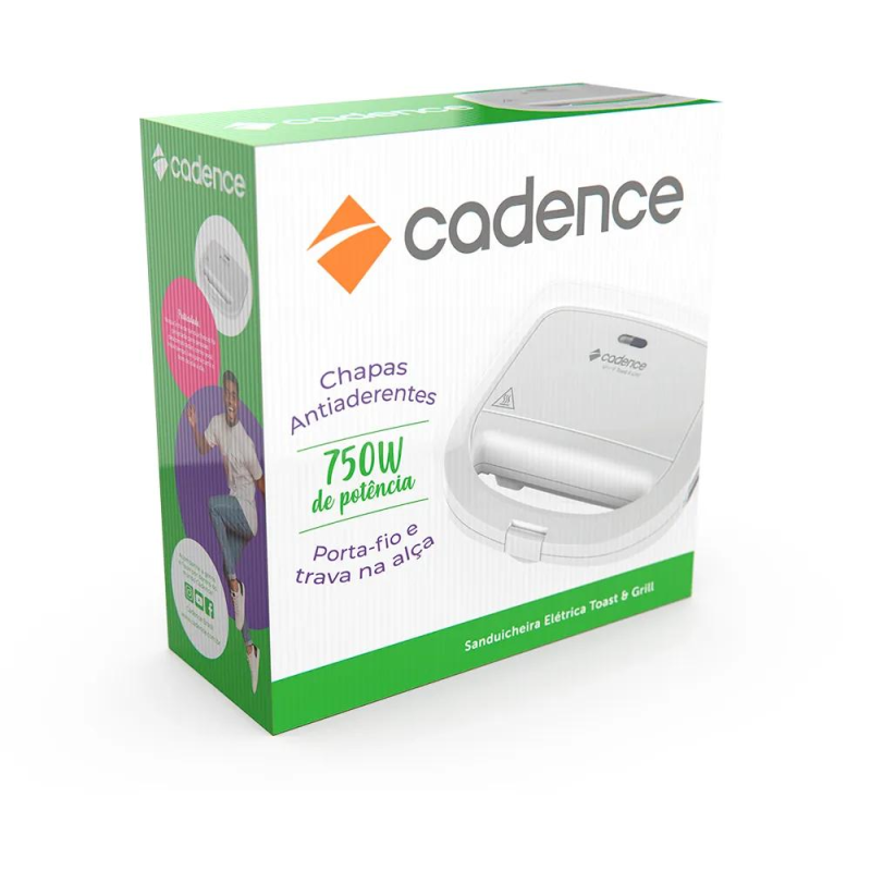 SANDUICHEIRA CADENCE SAN265 127V BRANCA - Imagem 4