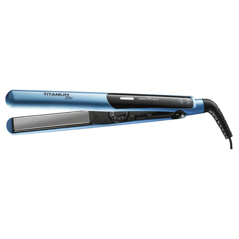 Prancha Britania Titanium Blue Bivolt