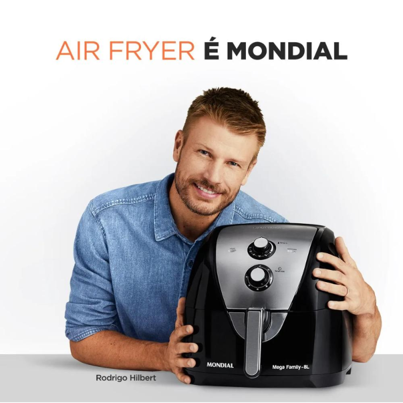 Fritadeira Mondial AFN-80 8L Preta Inox 127V - Imagem 5
